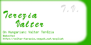 terezia valter business card