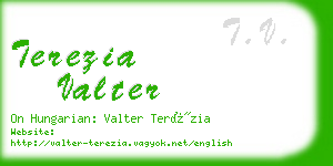 terezia valter business card